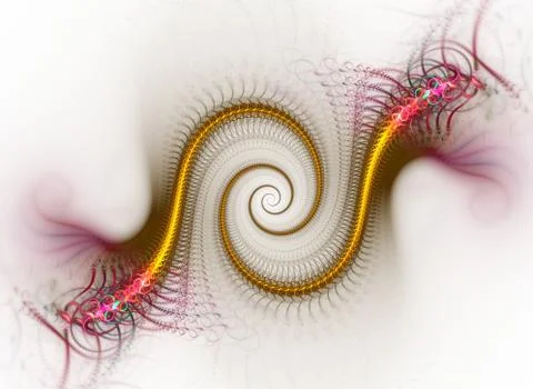 Spiral effect abstract fractal pattern background. イラスト素材