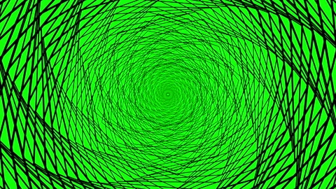 Spiral endless loopable geomateric pattern hypnotic swirl repeat twist futuri Stock Footage 150272276