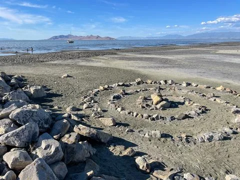 Spiral formations of rocks Stock Photos