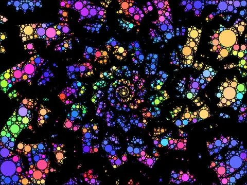 Spiral Fractal pattern Illustrazione stock