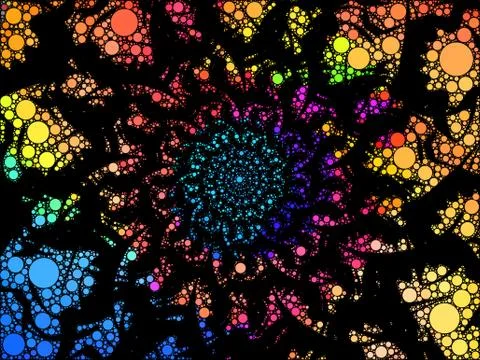 Spiral Fractal pattern 스톡 일러스트