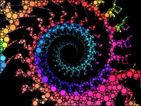 Spiral Fractal pattern Illustrazione stock