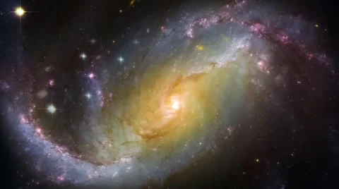 Spiral galaxies rotatio Stock Footage 286216991