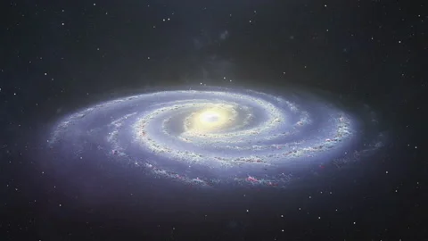 Spiral Galaxy 24 FPS Version Stock Footage 169592794