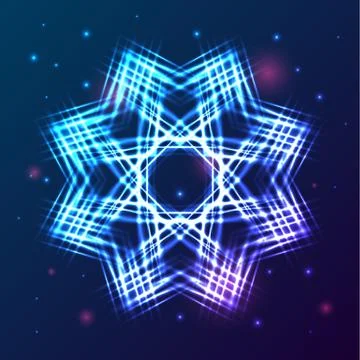 Spiral Galaxy on Cosmic Background. Vector illustration for your artwork Stock Illustration