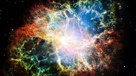 Spiral galaxy creative background. Elements of this image furnished by NASA. Foto stock