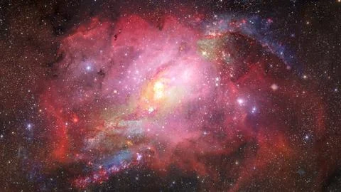 Spiral galaxy creative background. Elements of this image furnished by NASA. 스톡 사진