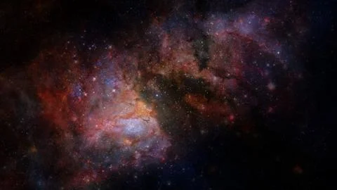 Spiral galaxy creative background. Elements of this image furnished by NASA. Stock Photos