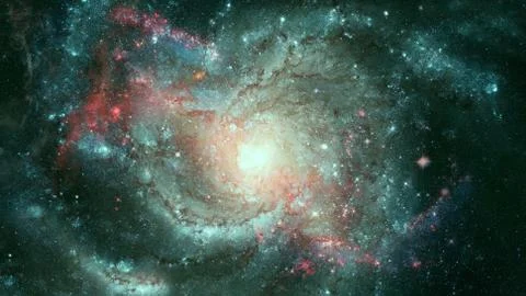 Spiral galaxy creative background. Elements of this image furnished by NASA. Foto stock