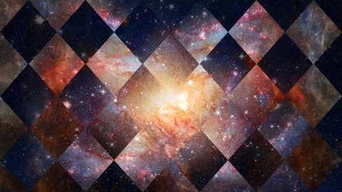 Spiral galaxy creative background. Elements of this image furnished by NASA. Stock Photos