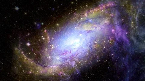 Spiral galaxy creative background. Elements of this image furnished by NASA. 스톡 사진