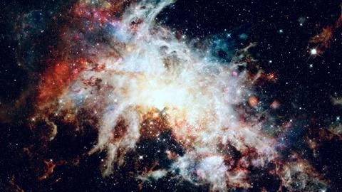 Spiral galaxy creative background. Elements of this image furnished by NASA. 스톡 사진