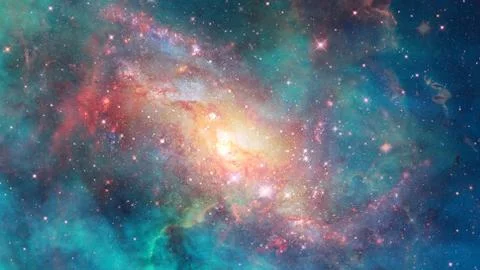 Spiral galaxy creative background. Elements of this image furnished by NASA. 스톡 사진