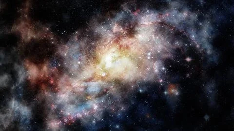 Spiral galaxy creative background. Elements of this image furnished by NAS... 스톡 사진