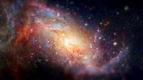 Spiral galaxy creative background. Elements of this image furnished by NAS... 스톡 사진