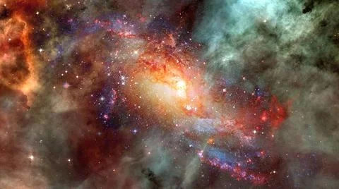 Spiral galaxy creative background. Elements of this image furnished by NAS... 스톡 사진