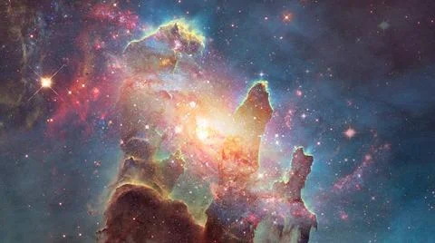 Spiral galaxy creative background. Elements of this image furnished by NAS... 스톡 사진