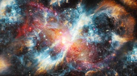 Spiral galaxy creative background. Elements of this image furnished by NAS... 스톡 사진