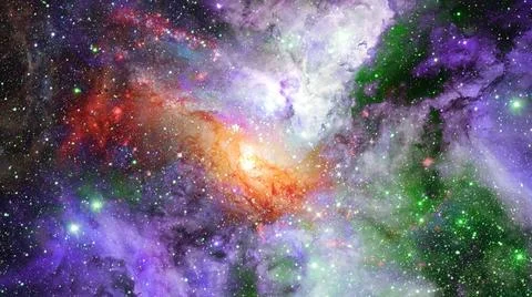 Spiral galaxy creative background. Elements of this image furnished by NAS... Stock Photos