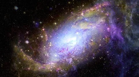 Spiral galaxy creative background. Elements of this image furnished by NAS... 스톡 사진