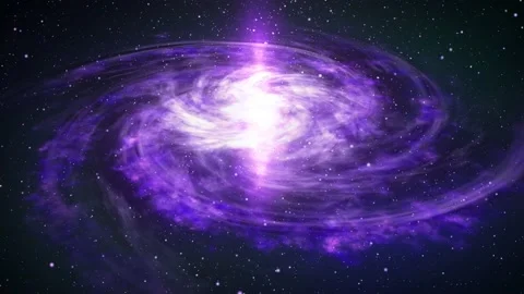 Spiral galaxy in deep space. 3D animation Stock Footage 133641029