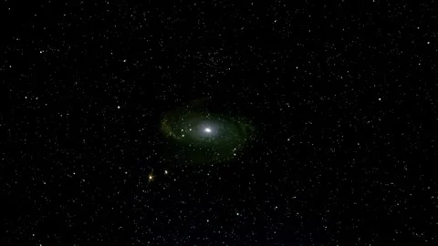 A spiral galaxy in deep space Stock Footage 266150665