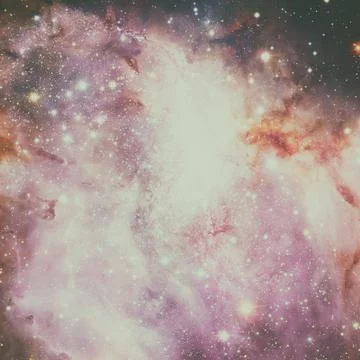 Spiral galaxy in deep space. Stock Photos