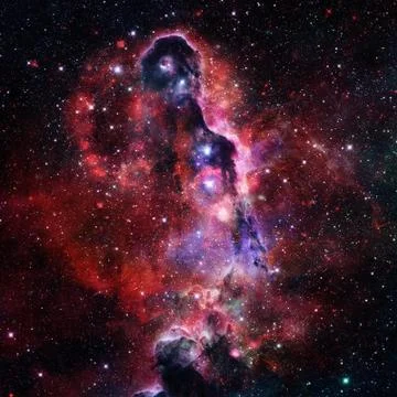 Spiral galaxy in deep space. Stock Photos