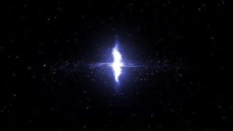 Spiral Galaxy in deep spcae Illustrazione stock