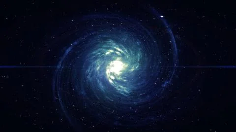 Spiral Galaxy in deep spcae Illustrazione stock