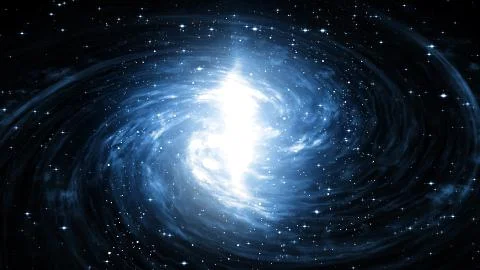 Spiral Galaxy in deep spcae Illustrazione stock