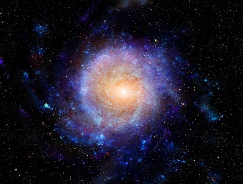 Spiral Galaxy Stock Footage 92453167