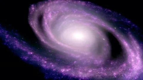 Spiral Galaxy HD Fly Through Stock Footage 10562121