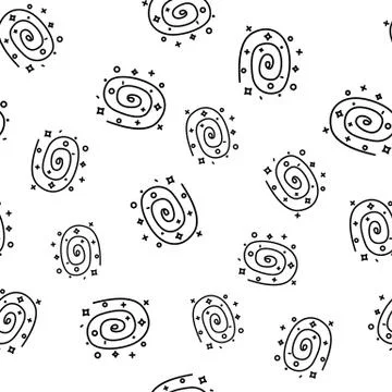 Spiral galaxy icon vector isolated. Stock Illustration