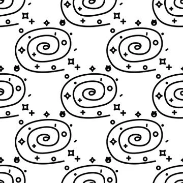Spiral galaxy icon vector isolated. Stock Illustration