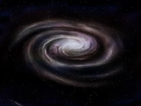 Spiral galaxy Stock Illustration