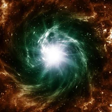 Spiral galaxy Stock Illustration