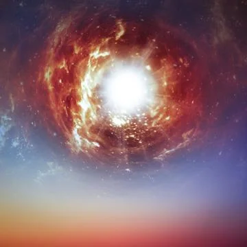 Spiral galaxy Stock Illustration