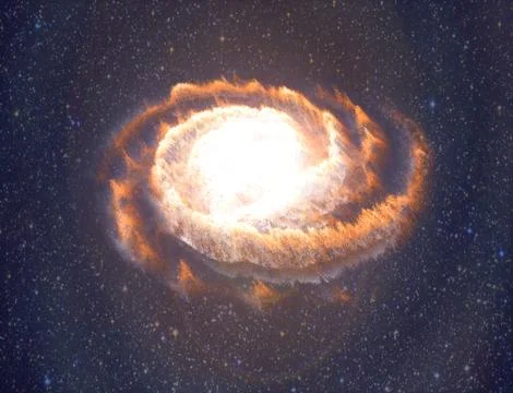 Spiral Galaxy Stock Illustration