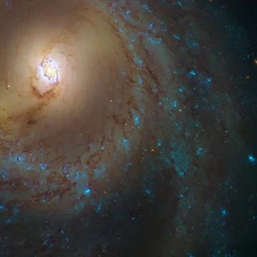 Spiral galaxy Messier 95. Elements of this image furnished by NASA. Fotos Stock