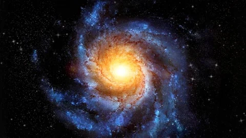 Spiral Galaxy Rotation Loop With Millions Of Stars - 4K Stock Footage 142524297