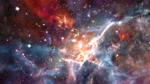 Spiral galaxy in space. Elements of this image furnished by NASA. 스톡 사진