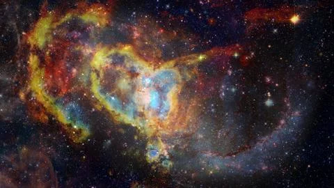 Spiral galaxy in space. Elements of this image furnished by NASA. Foto stock