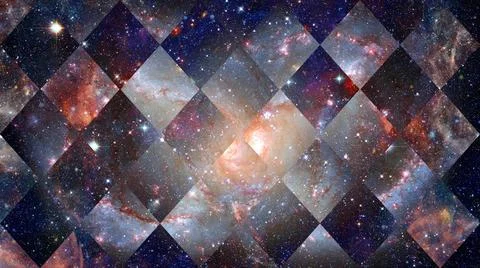 Spiral galaxy in space. Elements of this image furnished by NASA. Space an... 스톡 사진