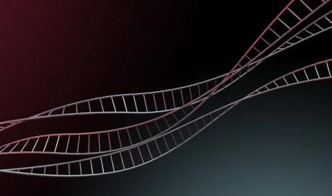 Spiral Genetics Strands Stock Illustration