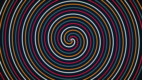 Spiral glowing effect abstract circular color trails, abstract. Colored spiral Stock Illustration