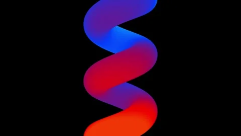 Spiral gradient shape in motion loop animated 库存影片 330876400