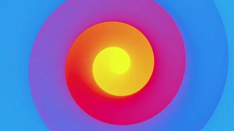 Spiral gradient shape in motion loop animated Stock Footage 330876541