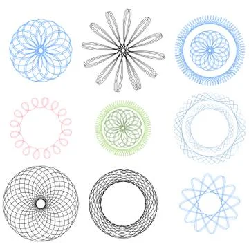 Spiral graphic Elements Stock Illustration
