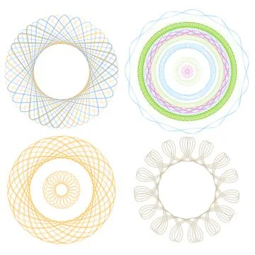 Spiral graphic Four Elements Illustrazione stock